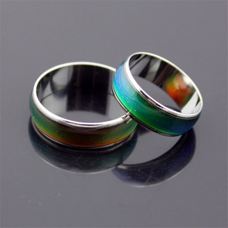 Changing Color Rings Magic Mood Emotion Feeling Temperature Control Changing Rings for Women Men Couples Rings Tone Jewelry