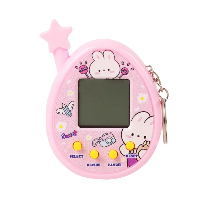 Electronic Pets Game Toys Virtual Tamagotchi Original Digital Animals Toys Mini Screen Game Machine Keychain Children's Toys