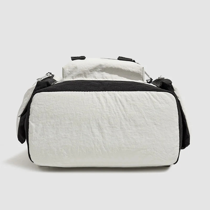 Small shoulder bag for female college students, contrasting colors, high-end feeling, short trip, light weight, outdoor hiking b