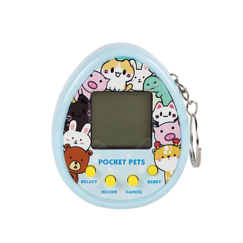 Electronic Pets Game Toys Virtual Tamagotchi Original Digital Animals Toys Mini Screen Game Machine Keychain Children's Toys