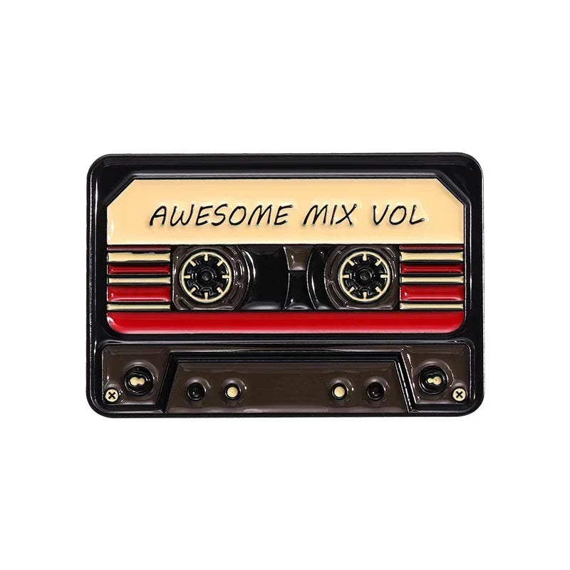 80s 90s Retro Nostalgic Tape Cassettes Enamel Pins Music Tape Can I Borrow A Feeling? Brooch Lapel Badge Jewelry Gifts Wholesale
