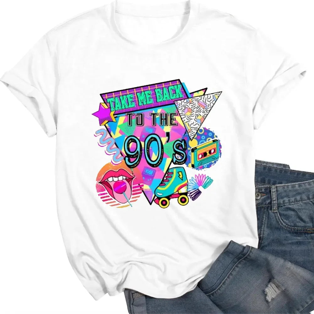 Women's T-shirt I Love 90s The Mens Clothes Music Graphic Tees Men Clothing Birthday Gift Funny Gifts Vintage Cotton Shirts Tees