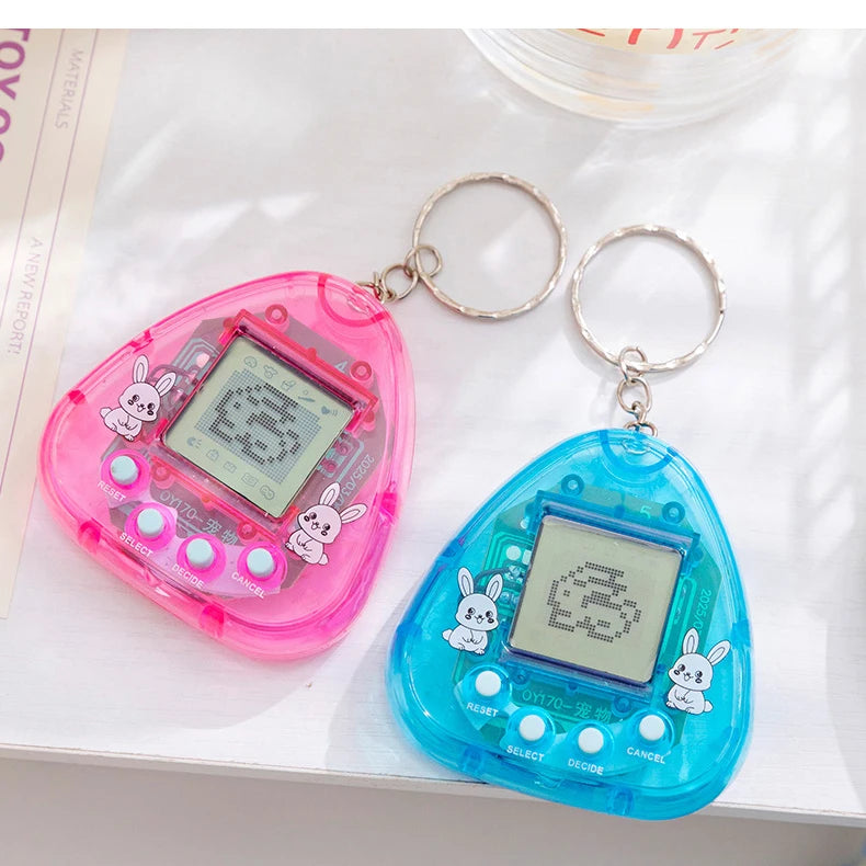 Transparent Electronic Pets 168 In One Nostalgic Pixel Toy