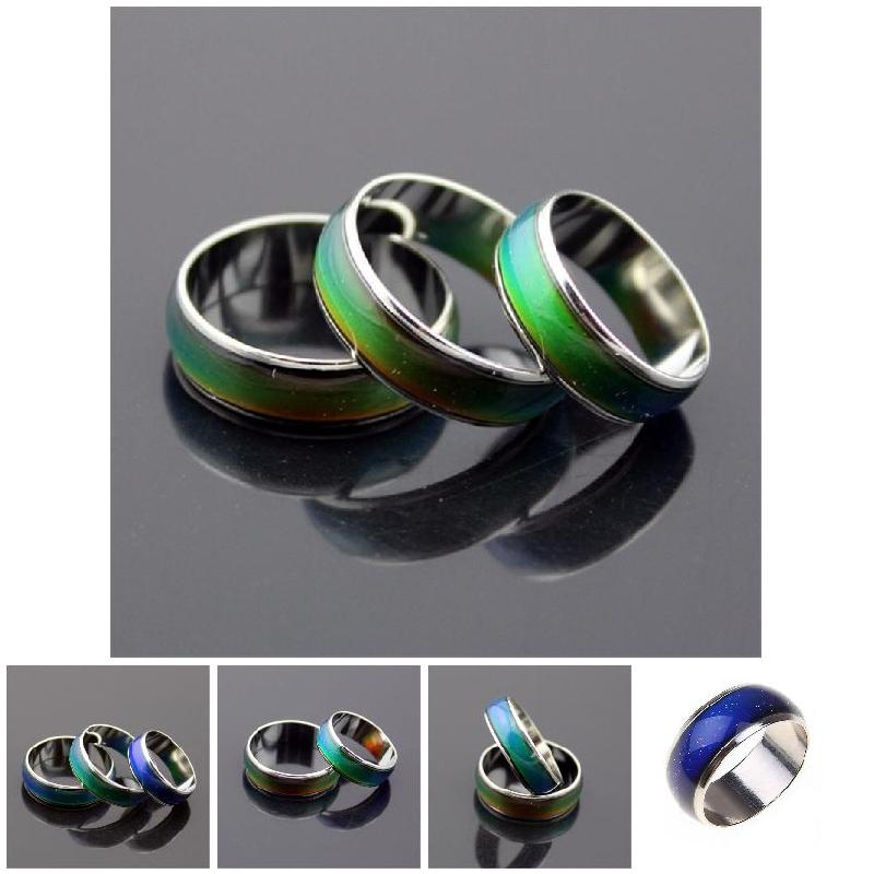 Changing Color Rings Magic Mood Emotion Feeling Temperature Control Changing Rings for Women Men Couples Rings Tone Jewelry