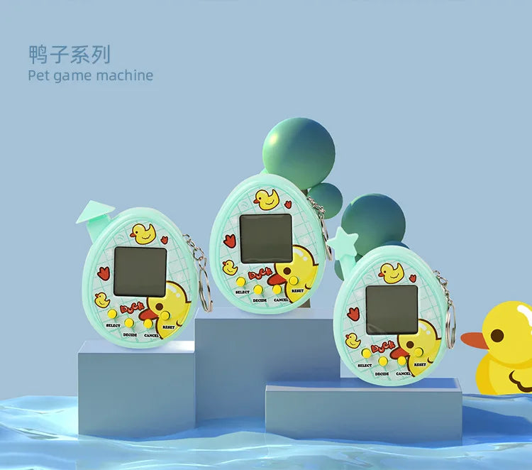 Electronic Pets Game Toys Virtual Tamagotchi Original Digital Animals Toys Mini Screen Game Machine Keychain Children's Toys