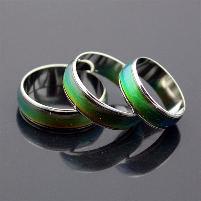 Changing Color Rings Magic Mood Emotion Feeling Temperature Control Changing Rings for Women Men Couples Rings Tone Jewelry