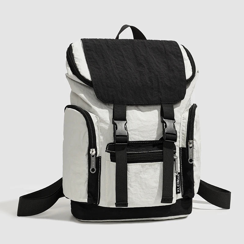 Small shoulder bag for female college students, contrasting colors, high-end feeling, short trip, light weight, outdoor hiking b