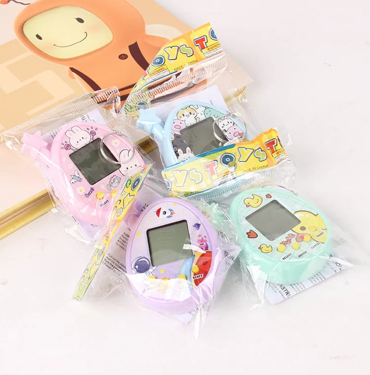 Electronic Pets Game Toys Virtual Tamagotchi Original Digital Animals Toys Mini Screen Game Machine Keychain Children's Toys
