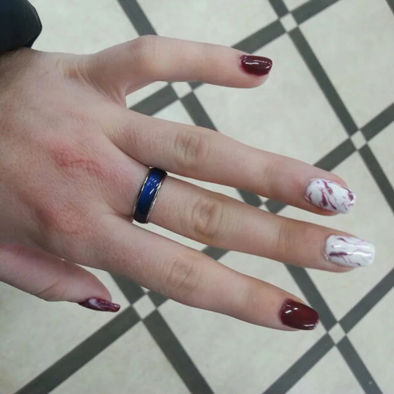 Changing Color Rings Magic Mood Emotion Feeling Temperature Control Changing Rings for Women Men Couples Rings Tone Jewelry