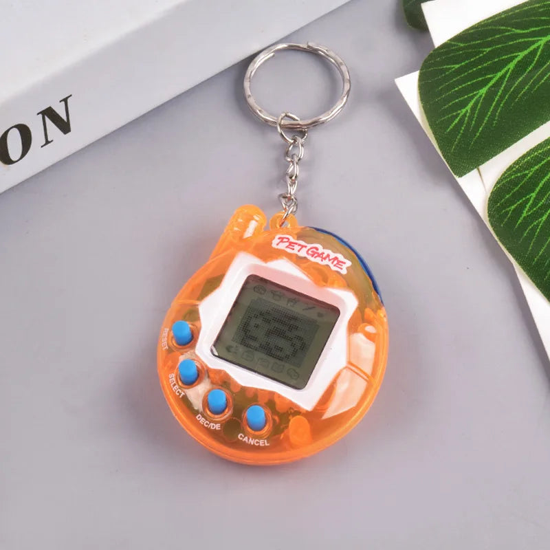 Transparent Electronic Pets 168 In One Nostalgic Pixel Toy