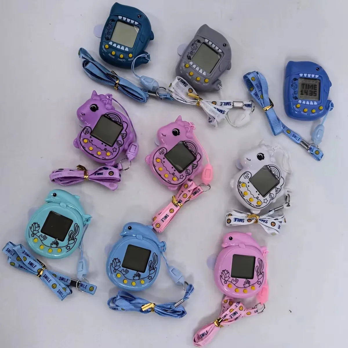 Mini Tamagotchi Virtual Transparent Electronic Pet Handheld Training Game Nostalgic 168Pet Pet Machiner Funny Toys For Kids Gift