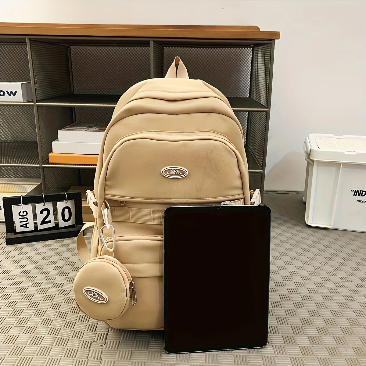 Backpack Simple Large Capacity Sports Travel Backpack Junior High School Leisure Backpack Tutorial Bag