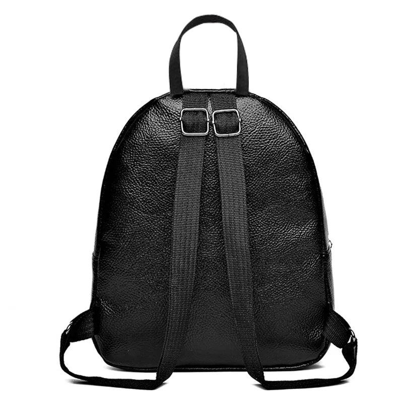 Men's and women's travel small backpack with bow pattern design, suitable for school trips and schoolbags for books