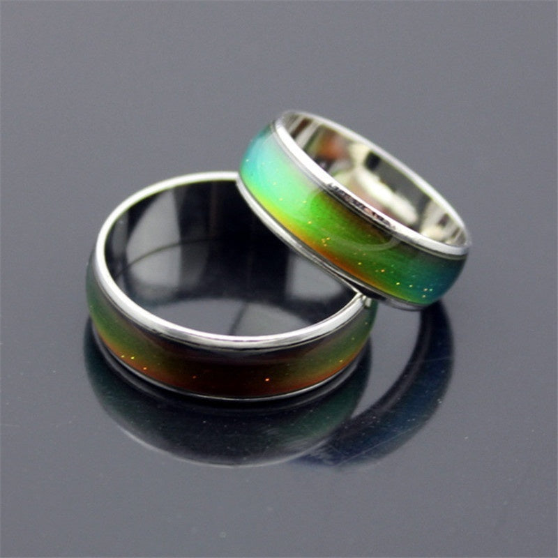 Changing Color Rings Magic Mood Emotion Feeling Temperature Control Changing Rings for Women Men Couples Rings Tone Jewelry