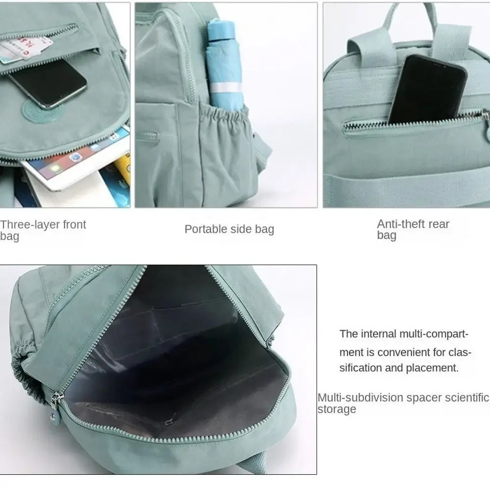 Small Backpack Women Man Travel Large Capacity Rucksack School Shoulder Bag Casual Fashion Mini Daypack