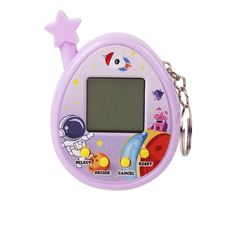 Electronic Pets Game Toys Virtual Tamagotchi Original Digital Animals Toys Mini Screen Game Machine Keychain Children's Toys