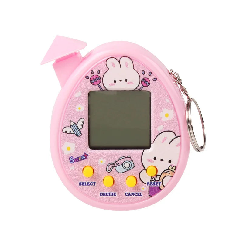 Electronic Pets Game Toys Virtual Tamagotchi Original Digital Animals Toys Mini Screen Game Machine Keychain Children's Toys