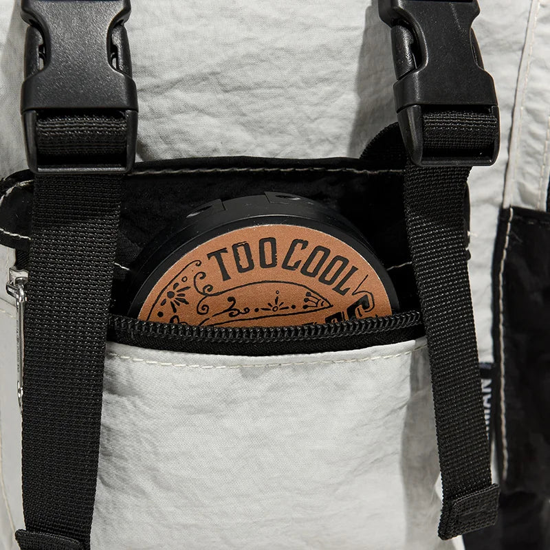 Small shoulder bag for female college students, contrasting colors, high-end feeling, short trip, light weight, outdoor hiking b