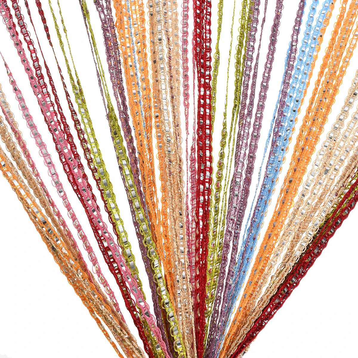 1x2m Beaded String Curtain Door Curtain Beads Thread Tassel Curtains Window Wall Panel Room Divider Doorway Home Wedding Decor