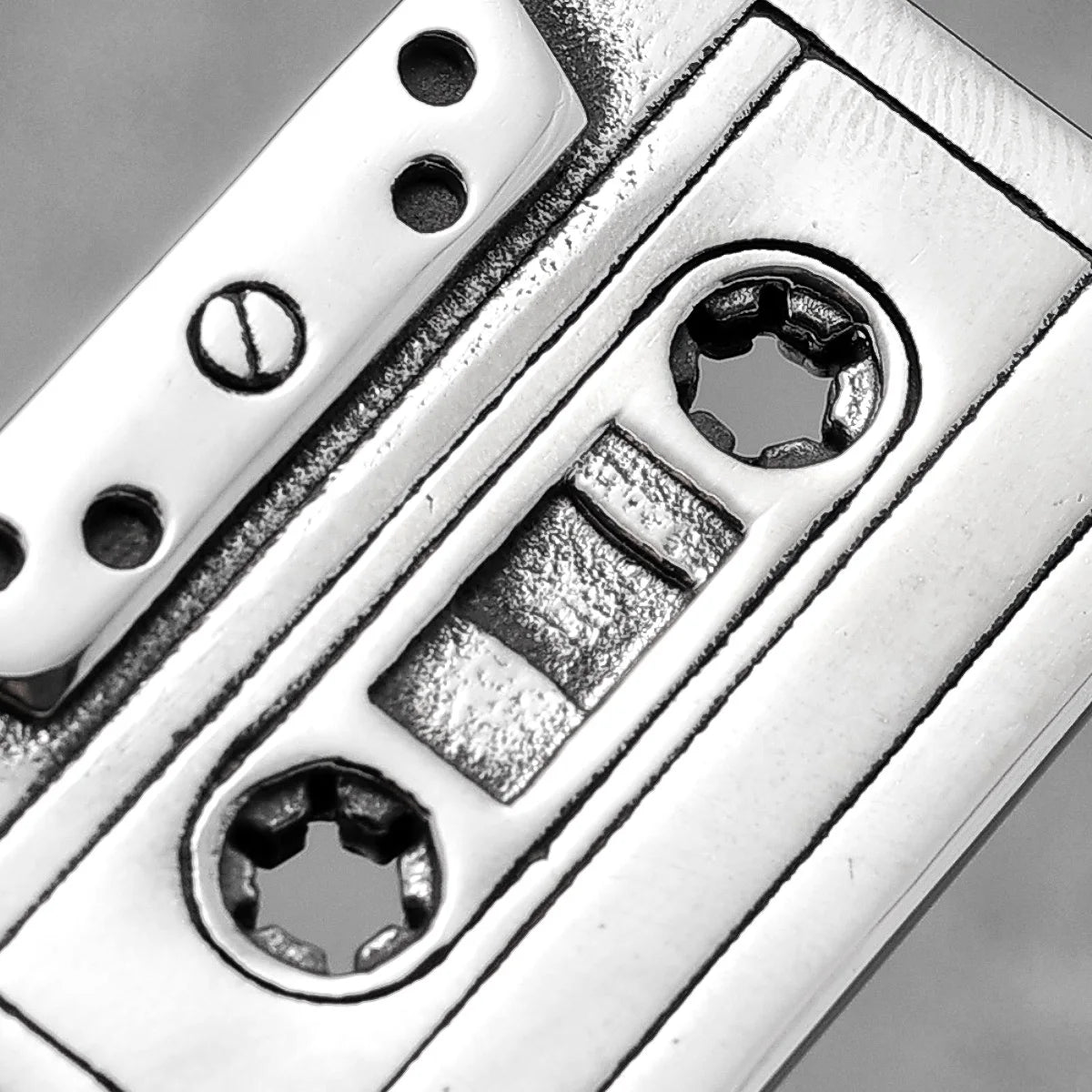 HipHop Rock Cassette Stainless Steel Necklace Men Women