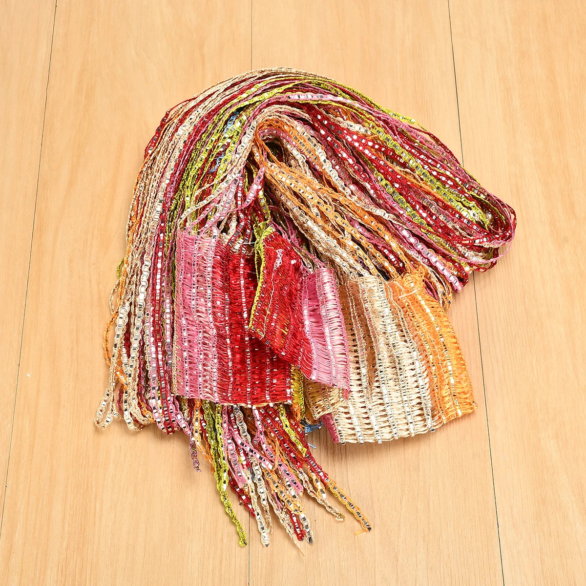 1x2m Beaded String Curtain Door Curtain Beads Thread Tassel Curtains Window Wall Panel Room Divider Doorway Home Wedding Decor