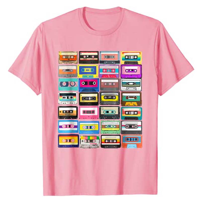 Cassette Mixtape Retro 1980s 1990s Music Vintage Graphic T-Shirt Funny 80S 90S Retro Style Costume Humorous Party Tee Y2k Top
