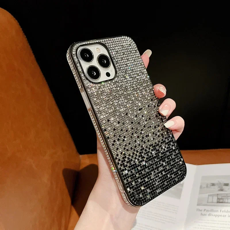 Rhinestone Phone Case For iPhone 16 15 14 13 12 Pro Max 11 Back Cover