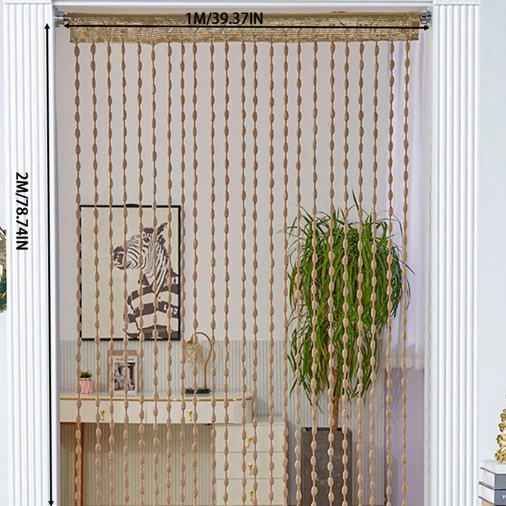 Doorway Curtains Beaded Doorway Curtain For Entrance Wall Boho Hippie Hanging Patio Tassels Screen