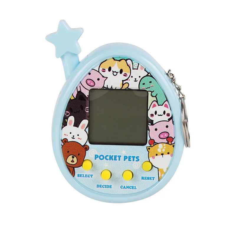 Electronic Pets Game Toys Virtual Tamagotchi Original Digital Animals Toys Mini Screen Game Machine Keychain Children's Toys