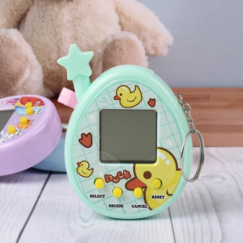 Electronic Pets Game Toys Virtual Tamagotchi Original Digital Animals Toys Mini Screen Game Machine Keychain Children's Toys