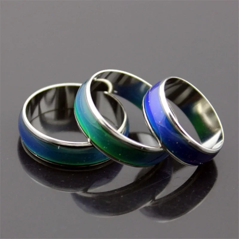 Changing Color Rings Magic Mood Emotion Feeling Temperature Control Changing Rings for Women Men Couples Rings Tone Jewelry