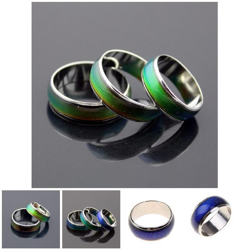 Changing Color Rings Magic Mood Emotion Feeling Temperature Control Changing Rings for Women Men Couples Rings Tone Jewelry