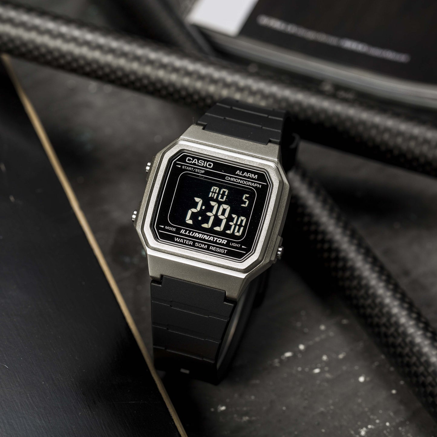 Casio Chronograph Watch Water Resistant 50M Digital Alarm