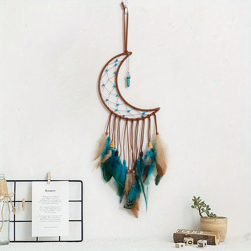 Dream Catcher, Wall Hanging Decoration,  Star Moon Dream Catchers For Bedroom, Ornament Craft Gift Living Room, Bedroom, Dormitory, Classroom, Christmas Wedding Gifts For Girls Boys