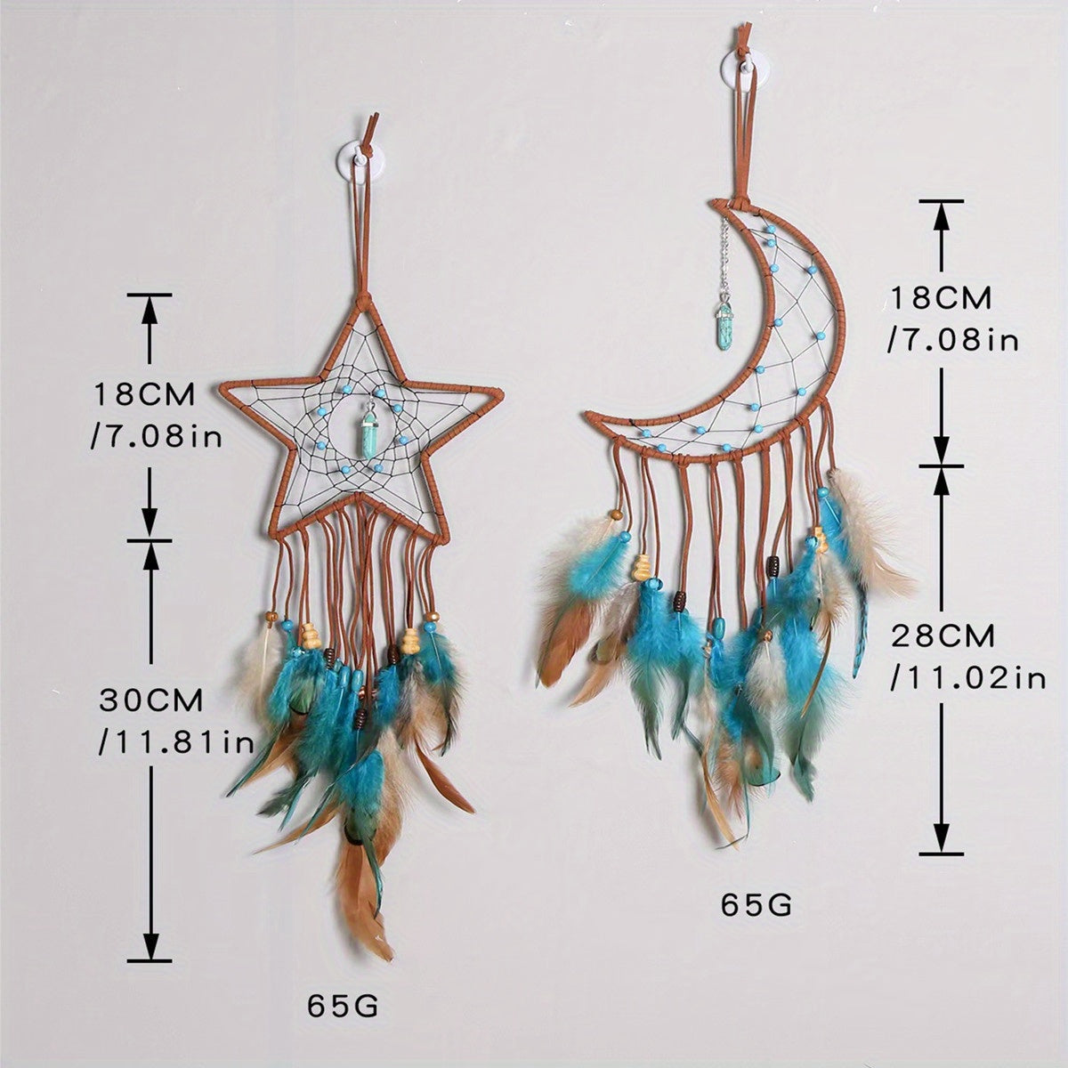 Dream Catcher, Wall Hanging Decoration,  Star Moon Dream Catchers For Bedroom, Ornament Craft Gift Living Room, Bedroom, Dormitory, Classroom, Christmas Wedding Gifts For Girls Boys