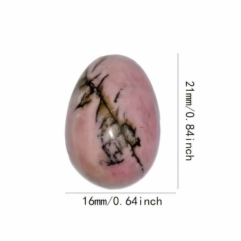 20pcs Natural Polished Stone Egg Crystal, Large Stone Polished Mineral Egg, Palm Chakra Egg Crystal, Perfect Easter Decoration Easter Gift Random