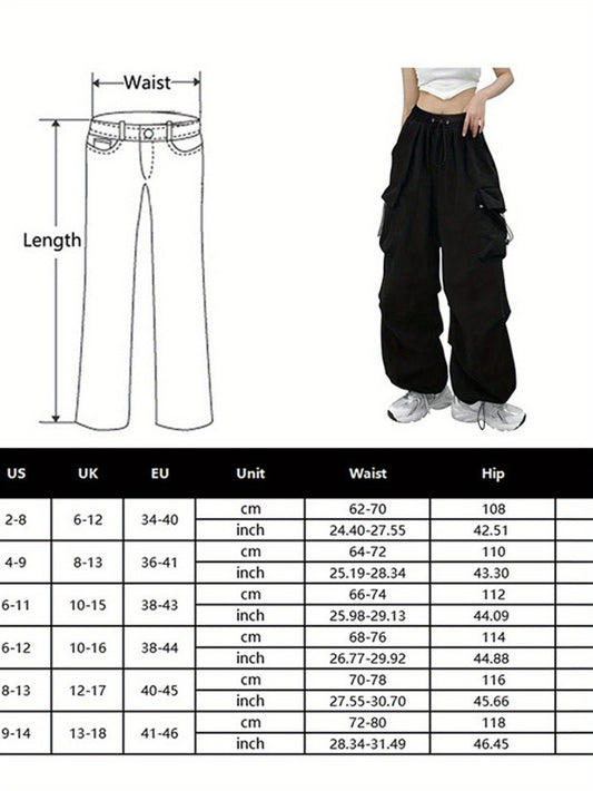 Streetwear Baggy Parachute Pants Wide Leg Joggers For All