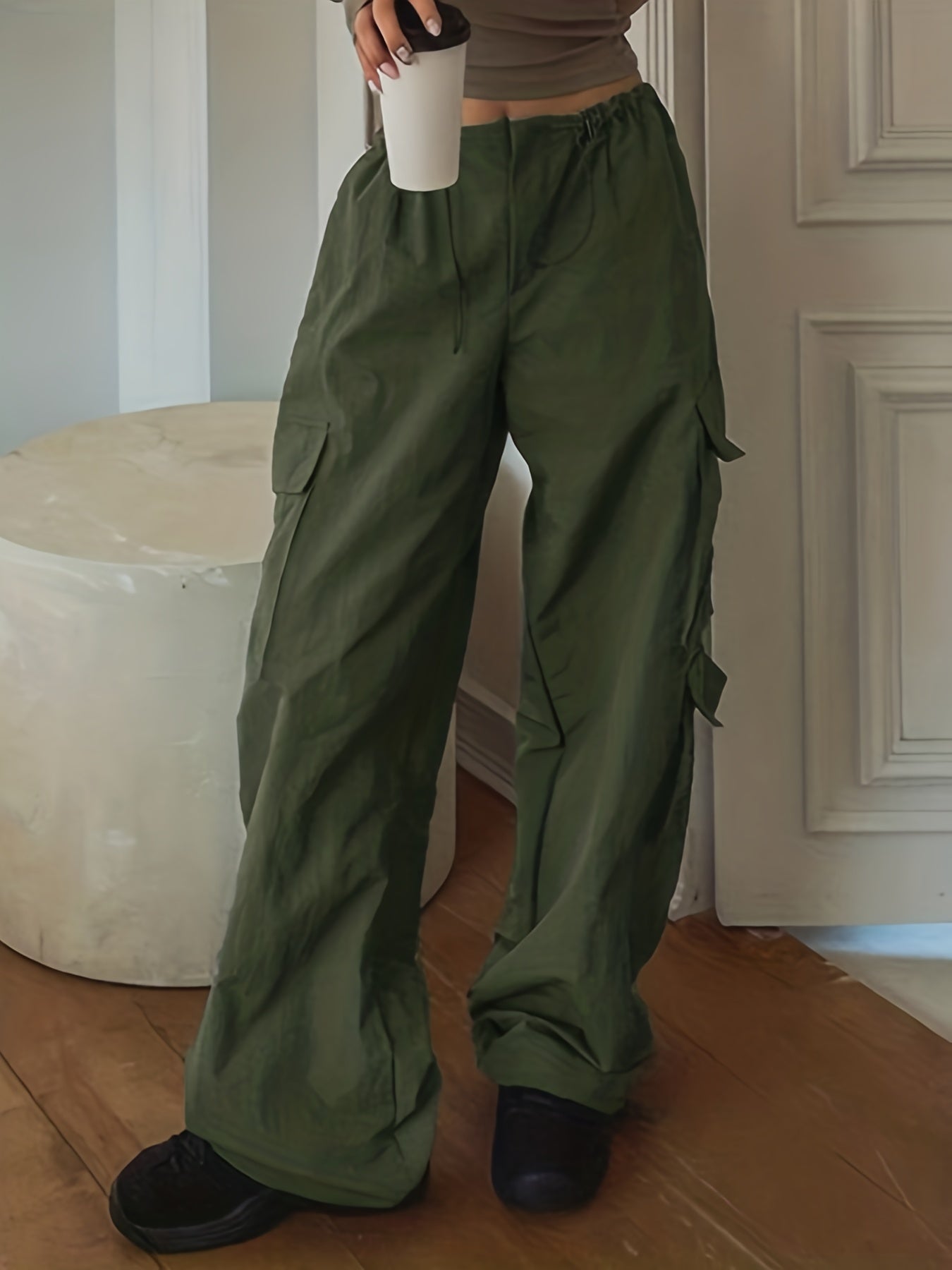 Y2K Cargo Parachute Pants for Women With Pockets All Day