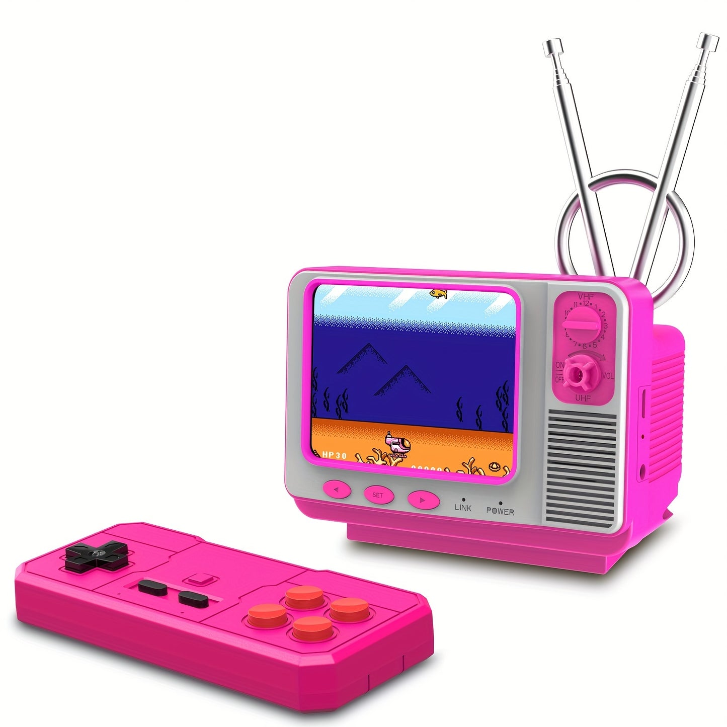 Retro Games Console GV300S Mini TV Style With Handheld Gamepad & AV Output - 3.0 Inch Screen Xmas Gift